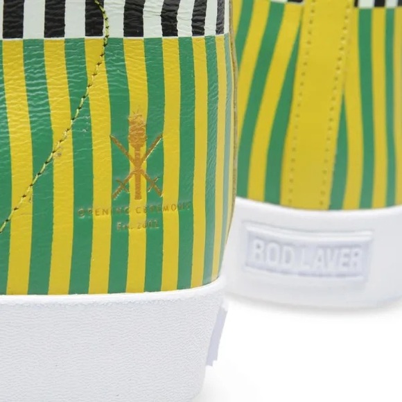 OPENING CEREMONY X ADIDAS ORIGINALS ROD LAVER VINTAGE HI - SPRING13 GREEN/WHITE - Picture 4 of 12